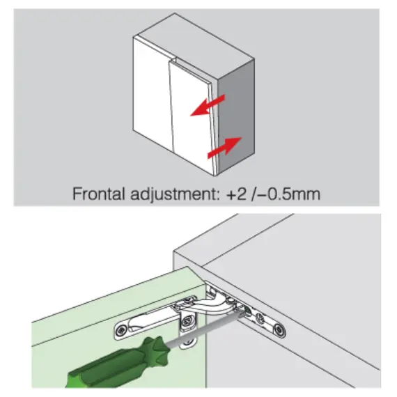 Комплект петель скрытого монтажа (к-т из 2 шт.), черный 939-1990-390 - 3