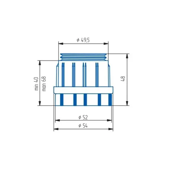 Пятка регулируемая D=50 мм арт.ПЯТР-50 - 1