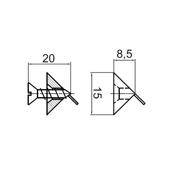 Соединитель задней стенки, ES.1052.05 - 2