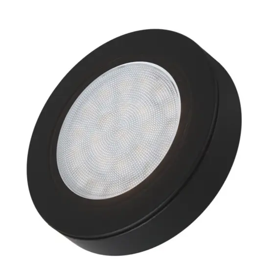 Светильник LED OVAL накладной  2,0W 12VDC 4000K, провод 2 м, черный арт.OVAL-2W-CZ-DY-40K-01