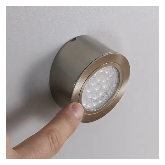 Светильник LED OVAL MASTER со скосом 2,0W 12VDC 6000K, провод 2 м, алюм. матовый арт.OVAL-2W-SD-SK-60K-1M - 1