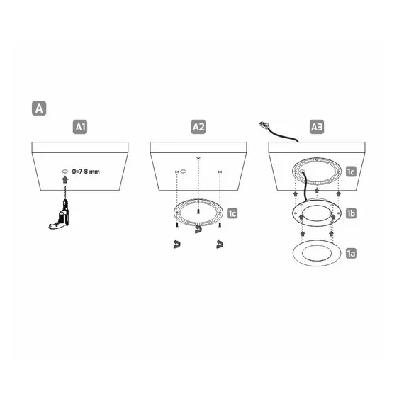 Светильник LED MAGNETO 2,6W 12VDC 6000K, провод 2 м, белый арт.MAGNETO-BI-60K-01 - 4