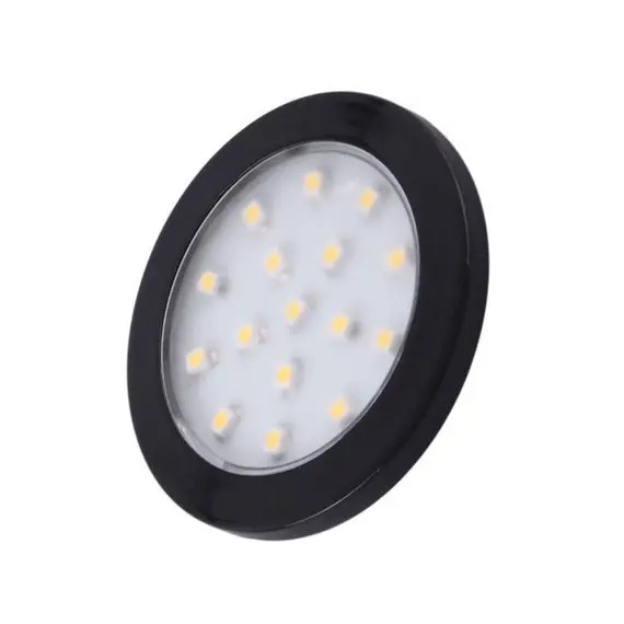 Светильник LED ORBIT 1,5W 12VDC 16LED 3000К, провод 2 м, черный арт.ORBIT-CZ-30K-01W