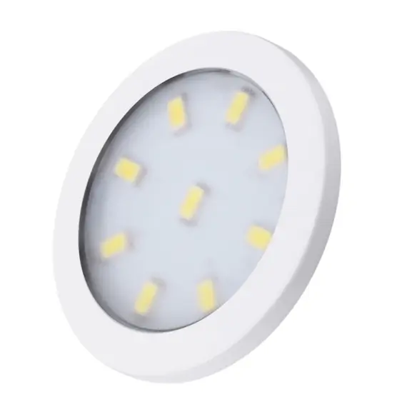 Светильник LED ORBIT XL 3,0W 12VDC 9LED 3000К, провод 2 м, белый арт.ORBIT-XL-BI-30K-01W