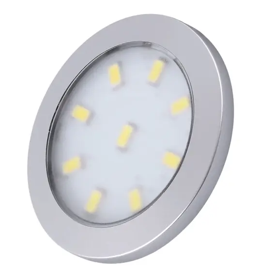 Светильник LED ORBIT XL 3,0W 12VDC 9LED 3000К, провод 2 м, алюминий арт.ORBIT-XL-AL-30K-01W