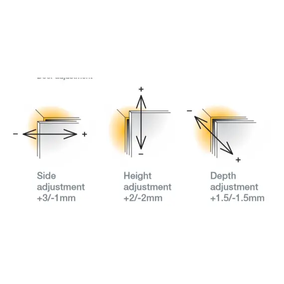 Петля мебельная Titus S-Type Plus PUSH 90 градусов 110/45/0 мм. арт.915-0Z85-050-ST - 1