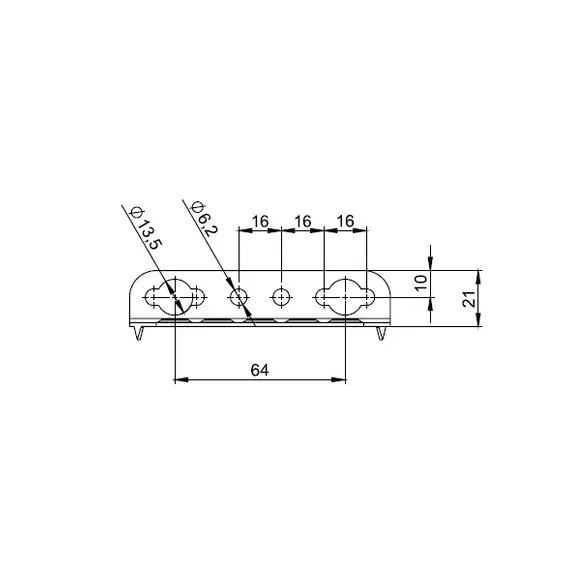 Стяжка кроватная 100 мм арт.371.1037.40 - 1