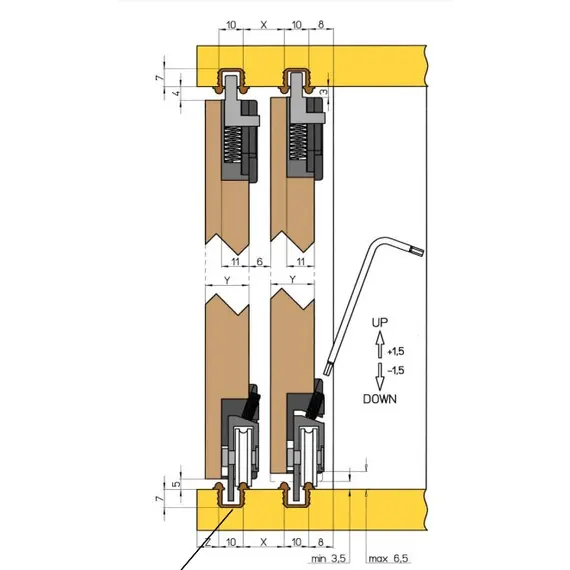 Профиль пластиковый коричневый 3000 мм арт.SLX.B3000.02