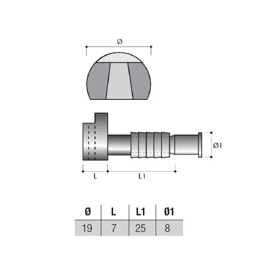 Соединитель, пластик черный арт.SI05PNE - 2