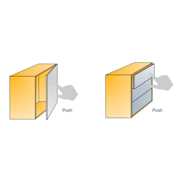 Толкатель Push Latch система открытия нажатием с прямой пластиной арт.915-0X59-381-K2 Titus - 4