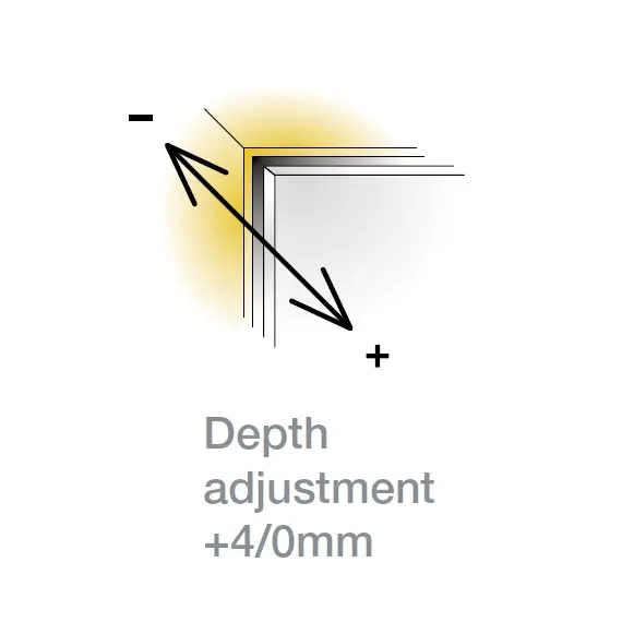 Толкатель PushOpen с демпфером врезной длинный (темно-серый) арт.915-7188-383-00 - 6