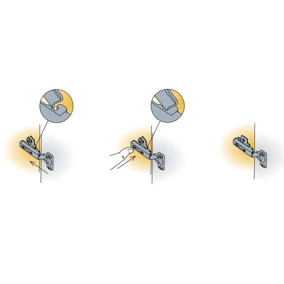 Монтажная планка петли Titus S-type F6 мм. Арт: 244-1645-050-00 - 4