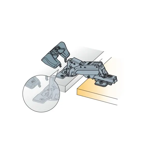 Доводчик (демпфер) мебельный Titus Glissando TL 170 механизм мягкого закрывания петли. Арт: 951-0F15-650-00 - 3