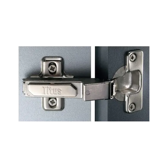 Петля мебельная Titus S-Type угловая 24 градуса 110/45/9 мм. Арт: 248-0V18-050-ST - 1