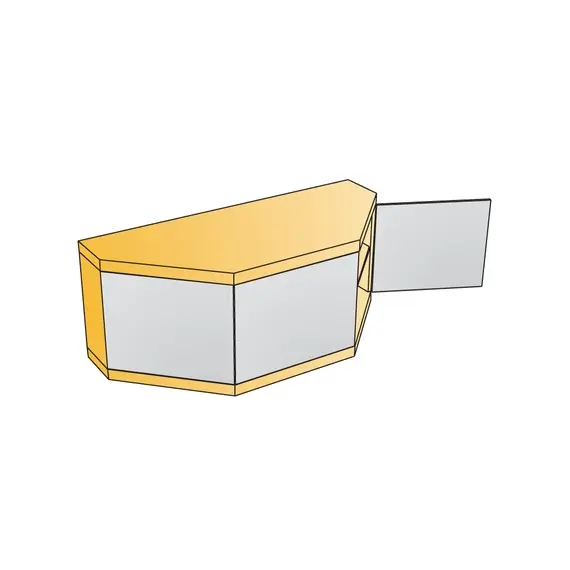 Петля мебельная Titus B-Type угловая 45 градусов 110/48/18 мм арт.248-0L70-050-TL - 3