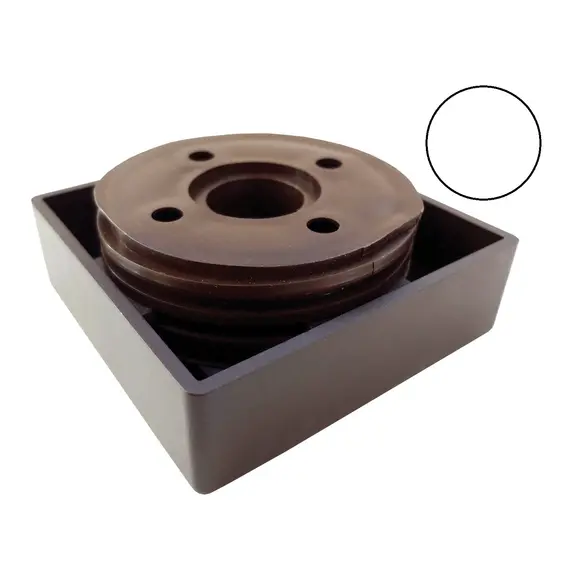 Опора квадратная регулируемая ОРК-18 09 белая