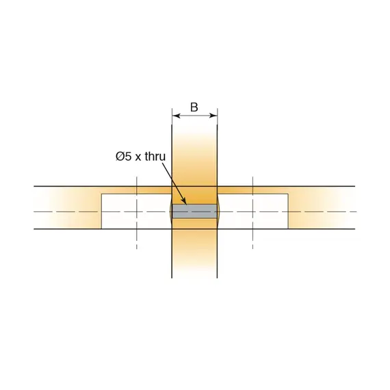 Дюбель мебельный двойной Titus System 6 Quickfit-Expando для плиты 16 мм. Арт: 006414-885-001 - 3