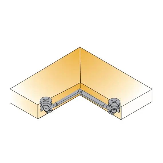 Дюбель мебельный угловой Titus System 5 7х34 мм. Арт: 005860-883-001 - 1