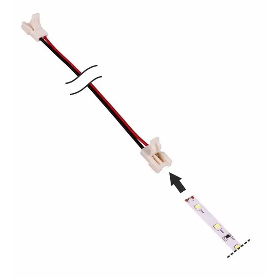 Коннектор для LED ленты 8 мм, провод 15 см арт.MO-LF08-0,15M-D1M - 1