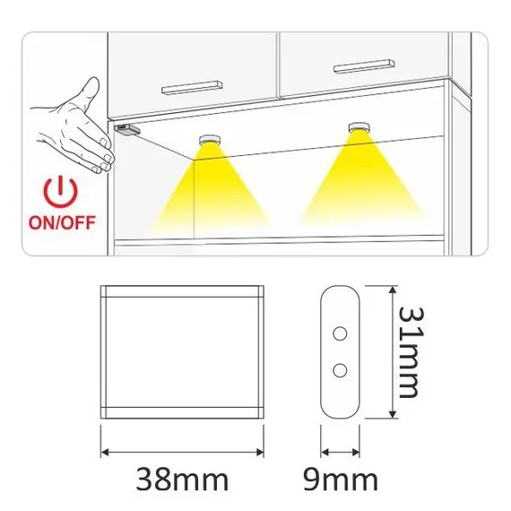 Выключатель инфракрасный LED IRS-DOOR 12VDC 36W арт.WYL-IRS-AL-01 - 1
