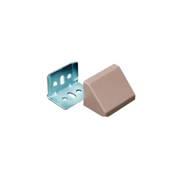 Уголок соединительный мебельный серый