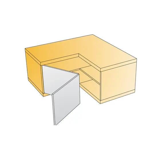 Петля мебельная Titus B-Type для складных дверей в угловых шкафах 45 мм. Арт: 248-0T81-050-00 - 5