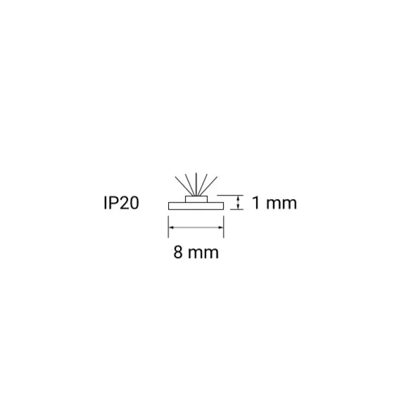 Лента светодиодная с трансформатором 8х50 мм, 2650 мм, IP20, хол.белый - 1