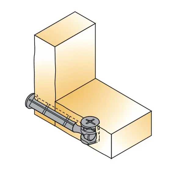 Дюбель мебельный концевой Titus System 5 длина 53,5 мм. Арт: 005611-885-301 - 1