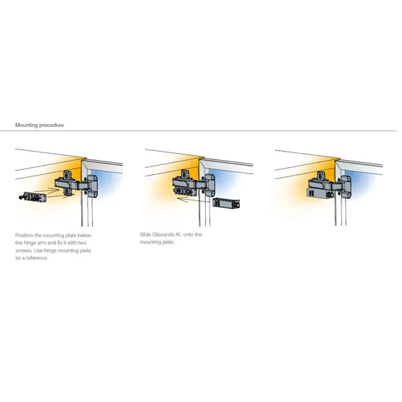 Демпфер GLISSANDO AL для алюмин.фасадов, серый арт.972-0420-380-00 - 5