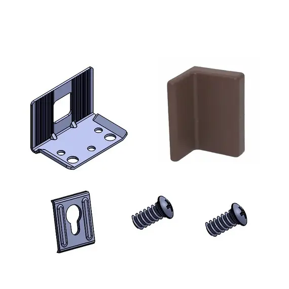 Навес шкафа с крепежом, коричневый, индив.упаковка арт.345.W8.02.P1