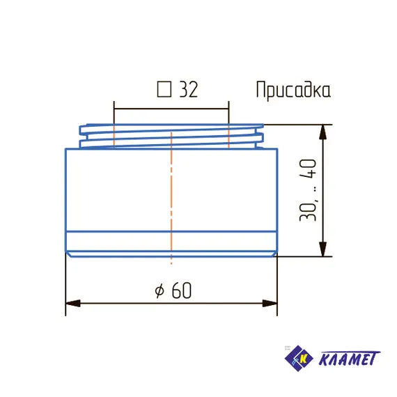 Опора регулируемая ОР 30-07 коричневый - 1