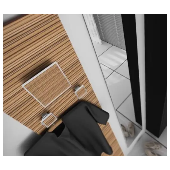 Зеркало-вешалка «Зебрано» (комплект) арт.2090-92-ZBR Rujz Design - 1