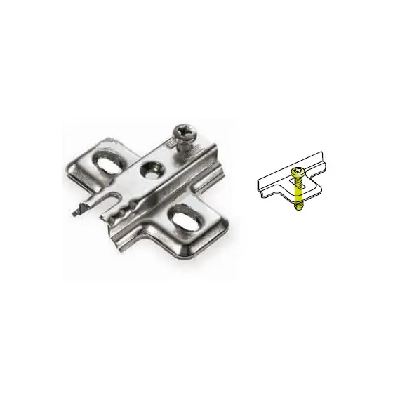 Монтажная планка петли Titus B-Type F0 мм с дюбелем 7.5 мм. Арт: 244-0H64-050-N1