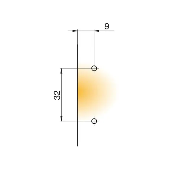 Монтажная планка петли Titus B-Type под фальшпанель только для петли Basic-i 110/90° 110/45 мм с винтами 6,3х15 мм. Арт: 244-0P28-650-00 - 1