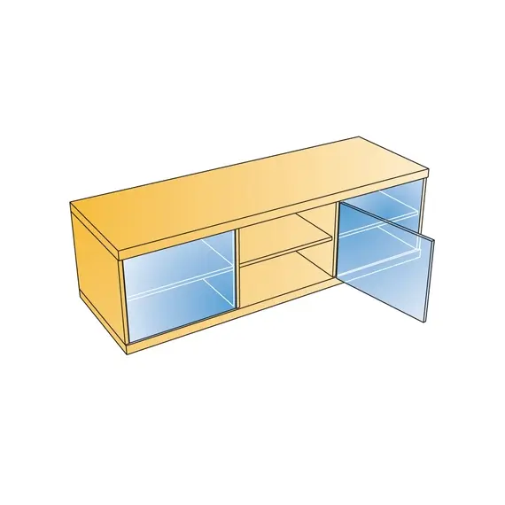 Петля мебельная Titus Miniprimat 90 градусов стеклянных фасадов 95/15 мм. арт.245-0660-850-00 - 3