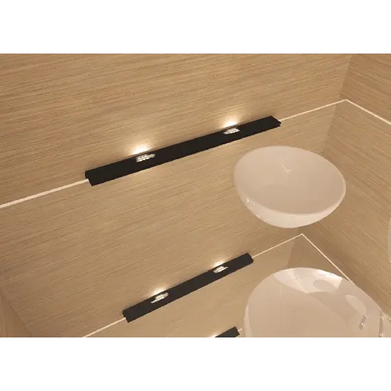 Светильник LED Glow black Double 3W 3000K, провод 2 м, черный молочный арт.GLD0300-CZ-BC - 1