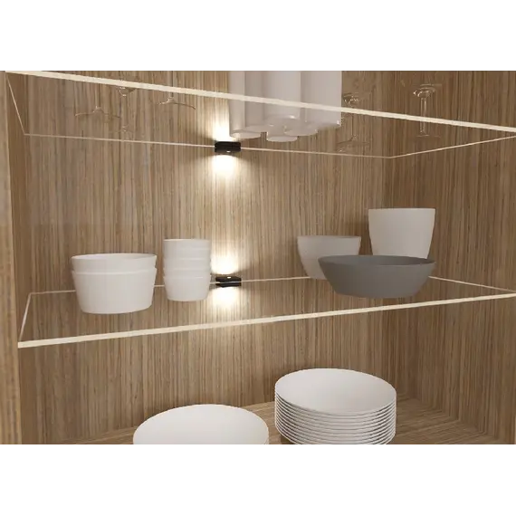 Светильник LED Dojo Slim 3D 1,1W 4000K, провод 2 м, черный молочный арт.DOJOSLIM-3D-CZ-BN - 1