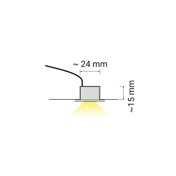Комплект 2 светильника PODLED с блоком питания арт.PODLEDx2-AL-65K - 1