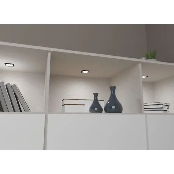 Светильник LED Square 1,5W 3000K, провод 2 м, черный молочный арт.SQUARE-CZ-ML-BC - 1