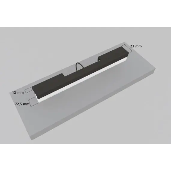 Светильник LED Masteria 3,5W 4000K, провод 1 м, черный молочный арт.MSR0360-CO-BN - 2