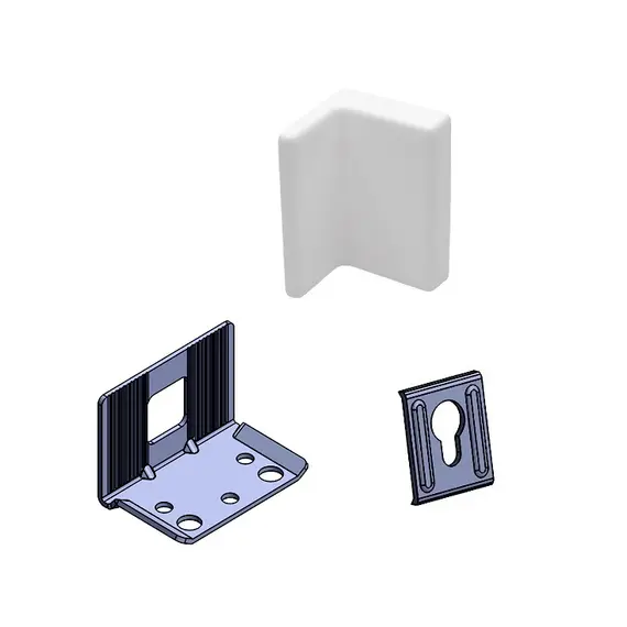 Навес шкафа без винтов белый, промупаковка арт.345.9504.01