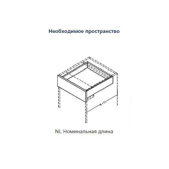 Направляющие скрытого монтажа 3/4 открывание FitClose насадной монтаж 500 мм арт.647-1250 - 4