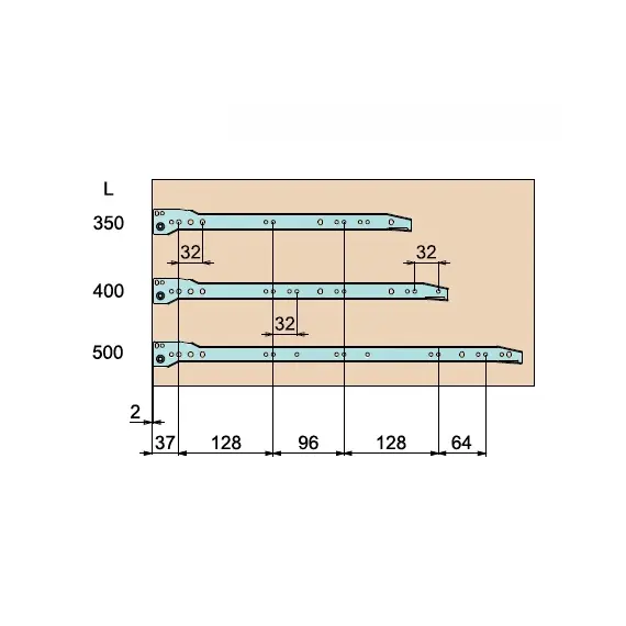 Метабокс METAL BOX ECO 85х500 мм, белый арт.7086.500.01 - 3