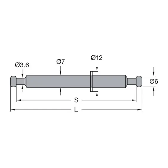 Дюбель мебельный двойной с кольцом Titus System 5 длина 83,4 мм. Арт: 005752-883-300 - 1