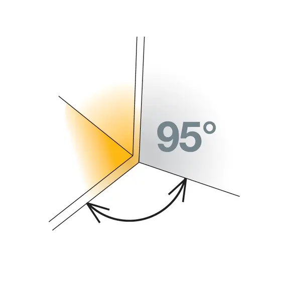 Петля мебельная Titus Miniprimat 90 градусов 95/38/9 мм. арт.243-0B36-050-00 - 2