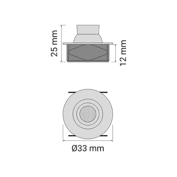 Светильник EYE LED 6000K черный, 2м провод арт.EYE-LED-CZ-60K-1-WG - 2