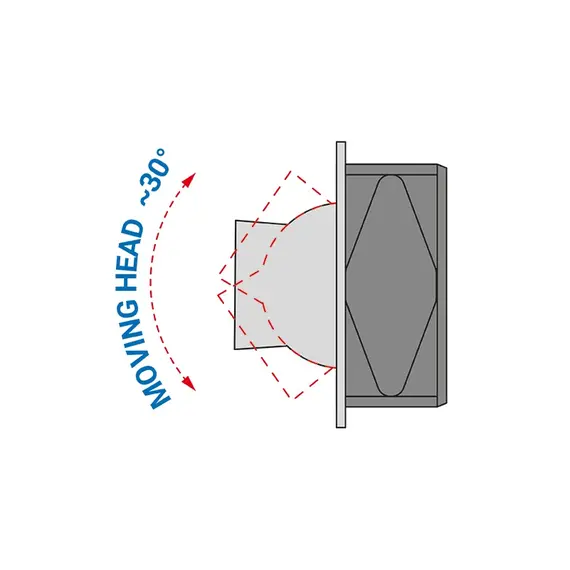 Светильник EYE LED 6000K черный, 2м провод арт.EYE-LED-CZ-60K-1-WG - 3