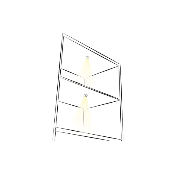 Светильник EYE LED 6000K черный, 2м провод арт.EYE-LED-CZ-60K-1-WG - 4