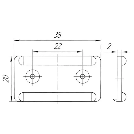 Подпятник (наконечник) черный арт.ROY.210811.03 - 2