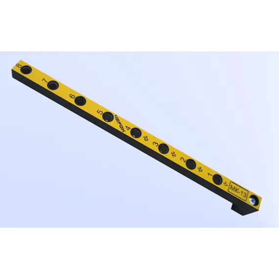 Мебельный кондуктор укороченный система "32" диаметр втулки 7 мм можно ставить шканты 7х30 арт.МК-13